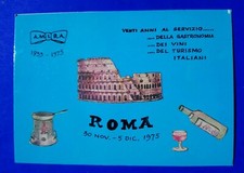 ? CARTOLINA FOTO PUBBLICITARIA ROMA AMIRA 1955 1975 GASTRONOMIA VINI TURISMO ?