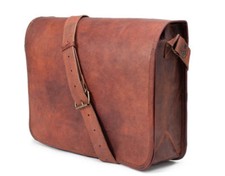 Borsa messenger in pelle per