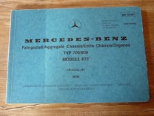 Mercedes Benz 709 809 modello 673 telaio gruppi lista ricambi 1986