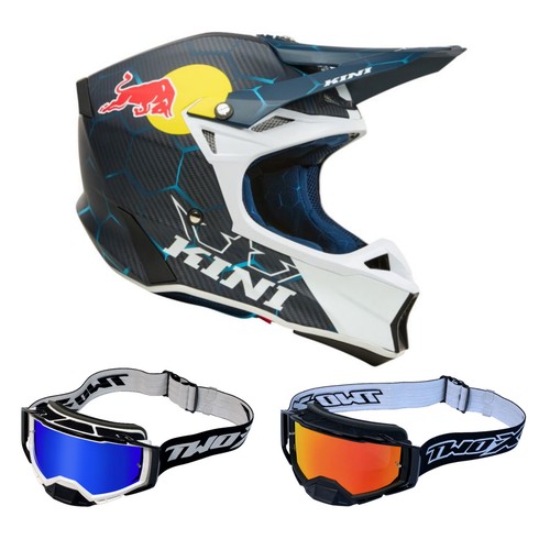 Casco cross kini red - da, bull