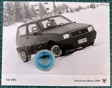 N.1 rara Foto Press LANCIA Y10 4 WD  Sestrieres Marzo 1988