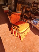 POLTRONA SEDIA DONDOLO LEGNO PLASTICA DESIGN ERGONOMICA MODERNO SET 2 PEZZI