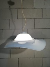 Lampada A Sospensione Cappello Vetro Soffiato Anni 80 Originale Murano Italy 