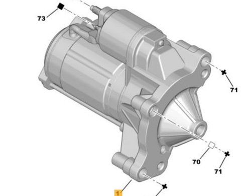 Motorino avviamento 5802at - motorino, di