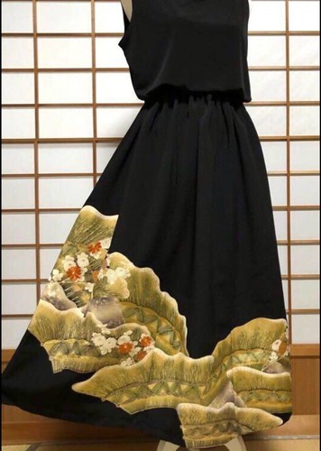 Maxi gonna kimono unica nel