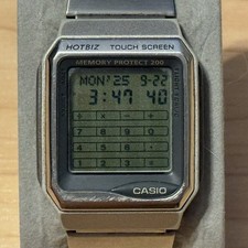 Orologio digitale Casio VDB-3000 argento Hotbiz protezione memoria 200 banca dati 1491 VDB