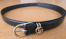 Cintura Gucci in pelle nera