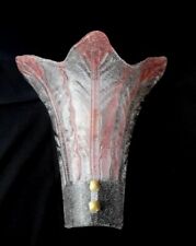 APPLIQUE in vetro SOFFIATO DI MURANO  in colore CRISTALLO ROSA attacco E27