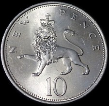 Regno Unito 10 Pence nuovi