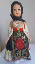 BAMBOLA VINTAGE IN COSTUME TIPICO SARDO VINTAGE ANNI 70 CIRCA SARDEGNA 