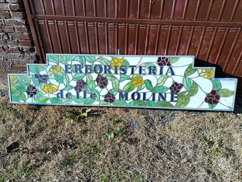 Insegna artigianale vetro - insegna,