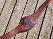 Maglione inglese Devoucoux bicolore marrone imbottito anatomico circonferenza - 64"/160 cm - nuovo con etichette!