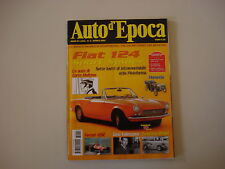 AUTO D'EPOCA 4/2003 FIAT 124 SPORT SPIDER/FLORENTIA/MOTO COLOMBO 250/FERRARI 126
