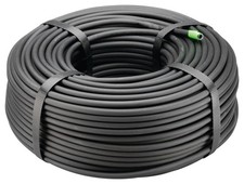 T22-250S Drip Irrigation 1/4" Blank Distribution Tubing, 250' Roll, Black