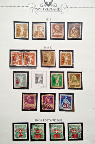 Timbres suisse une - timbres,