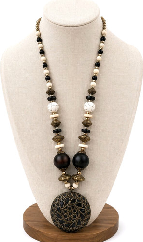 Collana vintage boho perline - collana,