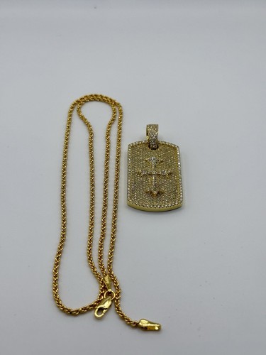 Collana moissanite oro su - in,