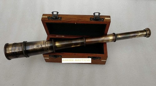 Antico telescopio ottone - telescopio, da