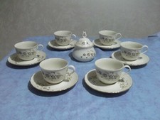 ANTICO SERVIZIO TAZZE THE PORCELLANA TOGNANA REAL 6 PERSONE 