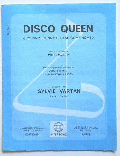 Partition vintage sheet music