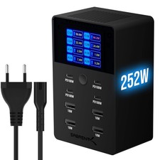 SABRENT Caricabatterie 252W 8