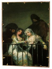 GOYA  Maya al balcone  Stampa