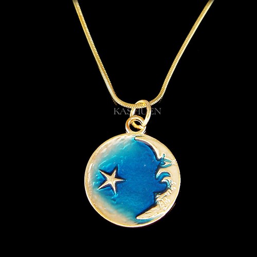 Crescent luna stella blu notte - crescent,