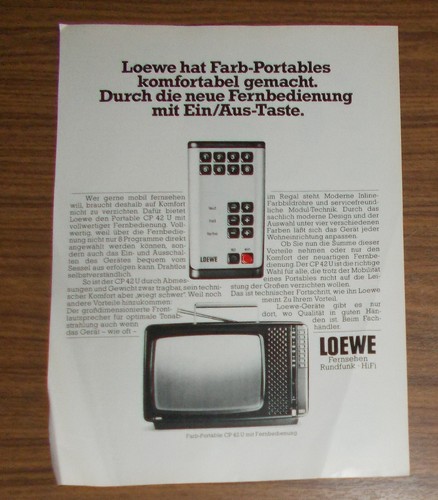 Rara pubblicità vintage loewe - rara,