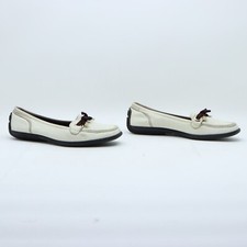 GUCCI Mocassini Usate Numero EU 39 1/2 (Cod.CS2011) in Pelle  Bianche