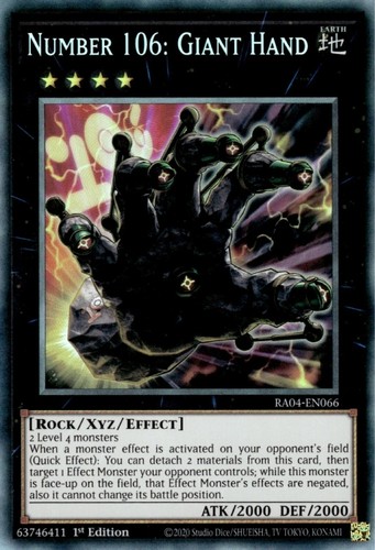 Numéro 106 main - yu-gi-oh!,
