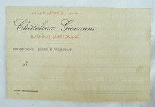 CARTOLINA CASEIFICIO CHITTOLINA GIOVANNI RIVAROLO MANTOVANO MANTOVA FORMAGGIO