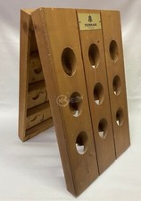 Pupitre in legno Ferrari porta bottiglie di vino da 18 posti 61x38x10,5 cm