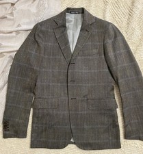 Set 2 pezzi Giacca monopetto taglia 48 col. grigio con righini + Pantalone 46