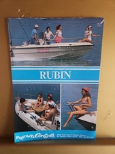 Barca Rubin Nuova Concord Depliant Scheda Tecnica Originale D'epoca 