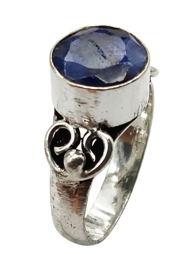 Anello placcato argento pietra