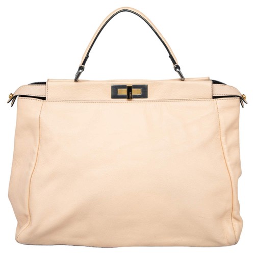 Borsa fendi beige - nera, in