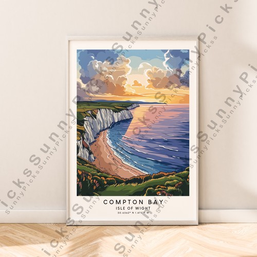 Compton bay illustrazione art - compton,