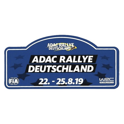 Adesivo placca fia wrc - adesivo, rally