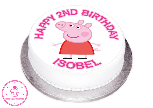 Topper per torte wafer peppa - torte/wafer,