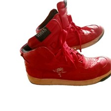 VERSUS VERSACE high-top sneakers red Numero 45, Uomo. Pelle Rossa