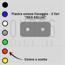 1x PIASTRA UNIONE MOBILE IKEA KALLAX PIASTRA FISSAGGIO KALLAX IDEA CASA - 2 FORI