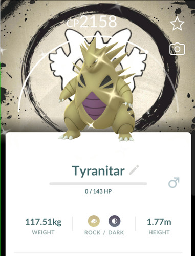 Pokémon shiny tyranitar - pokémon,