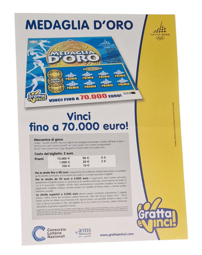 Locandina pubblicitaria gratta - locandina,