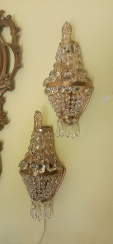 Coppia applique vintage stile - applique,