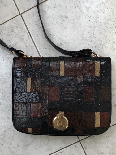 Borsa coccodrillo autentico - coccodrillo,