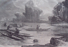 Eschimesi in kayak caccia