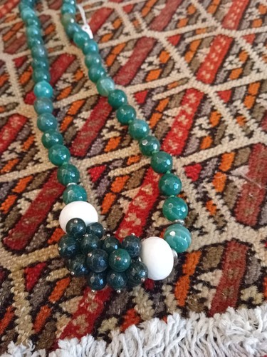Collana malachite verde ed - malachite,