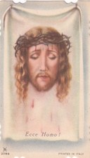 SANTINO HOLY CARD ANTICA IMMAGINI SACRE PREGHIERA GESU CRISTO REDENTORE 1898