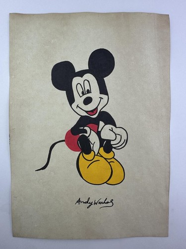 Andy warhol coa dipinto - andy,