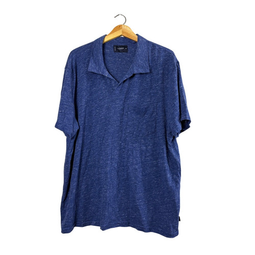 Polo uomo blu morbida marca